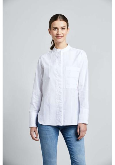 Блуза-рубашка с круглым воротником