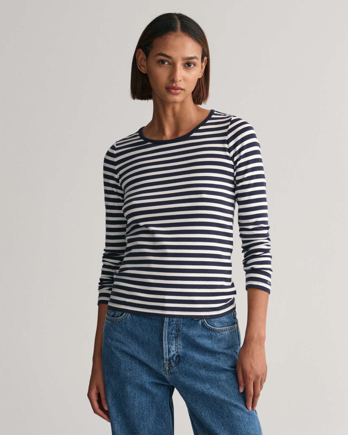 Рубашка с длинным рукавом SLIM STRIPED 1X1 RIBBED LS T-SHIRT