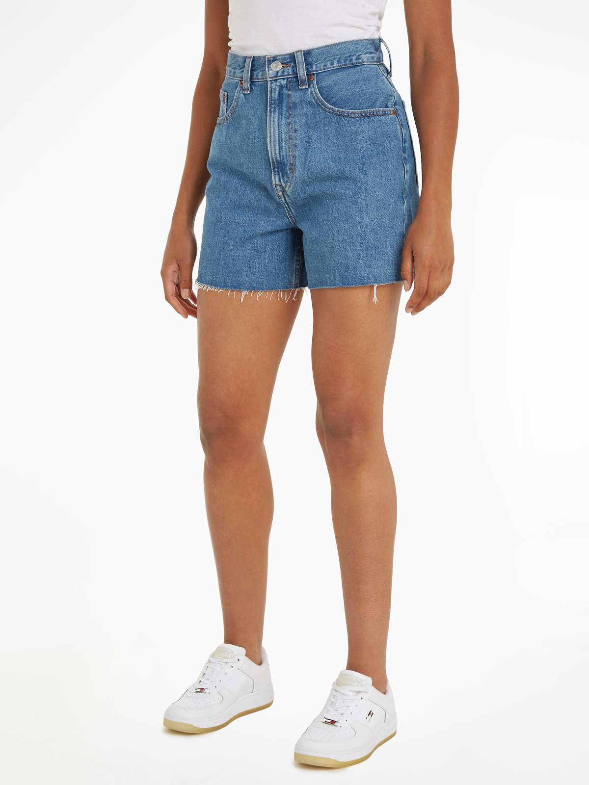 Шорты с логотипом и флагом Tommy Jeans »MOM UH SHORT BH0034«