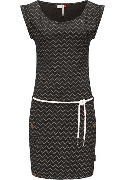 Платье из джерси, стильное платье-рубашка с классным принтом и шнурком для завязывания.