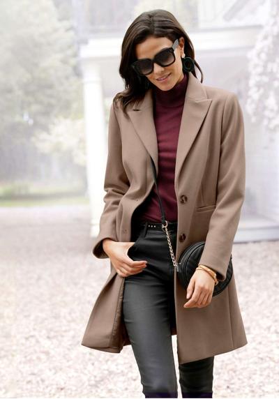 Длинное пальто классического дизайна, женское пальто, пиджак-пальто, кэжуал-шик.