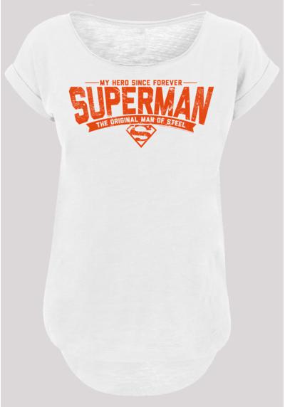Рубашка с коротким рукавом Damen Superman My Hero -BLK with Ladies Long Slub Tee
