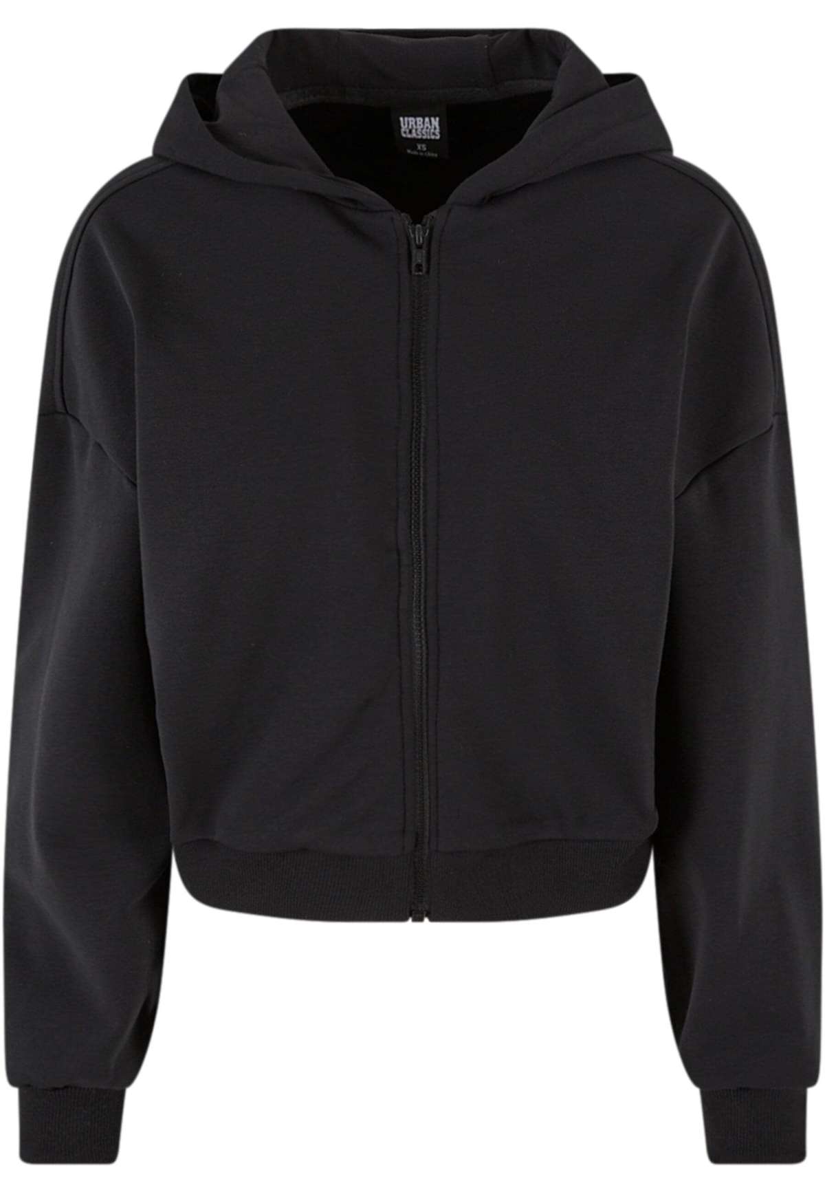 Толстовка »Urban Classics Damen Ladies Cozy Short Zip Hoody«