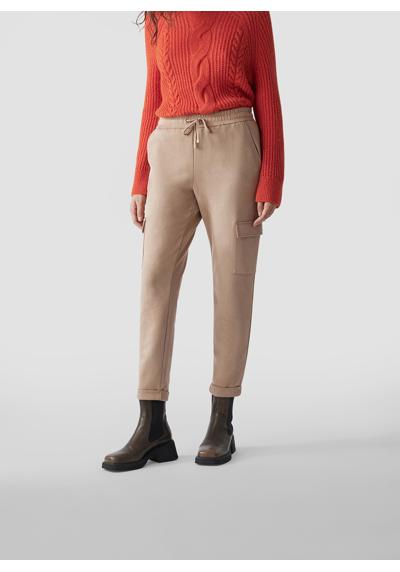 Брюки из джерси Cargo-Hose mit Kordelzug für stylische Freizeit-Looks