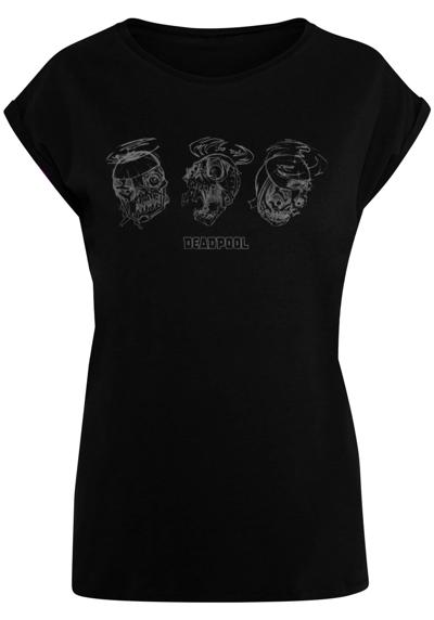 футболка Damen Ladies Deadpool - Zombie Head Sketch T-Shirt