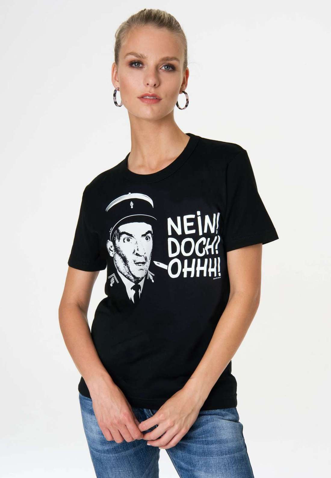 Футболка с классным принтом Le Gendarme de Saint-Tropez - Nein! Doch! Ohhh!