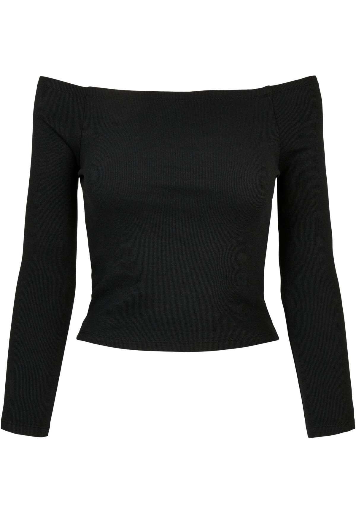 Рубашка с длинным рукавом »Urban Classics Damen Ladies Off Shoulder Rib Longsleeve«