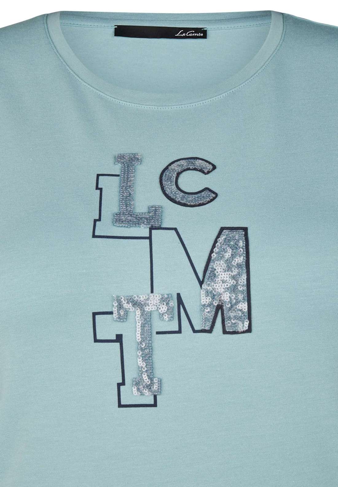 Рубашка с принтом T-Shirt mit funkelndem Logo-Print