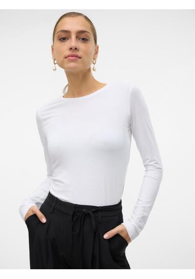 Рубашка с длинным рукавом VMLULU LS O-NECK TOP JRS GA NOOS