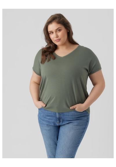 V-образная рубашка VMAYA SS V-NECK TEE VMA NOOS CURVE