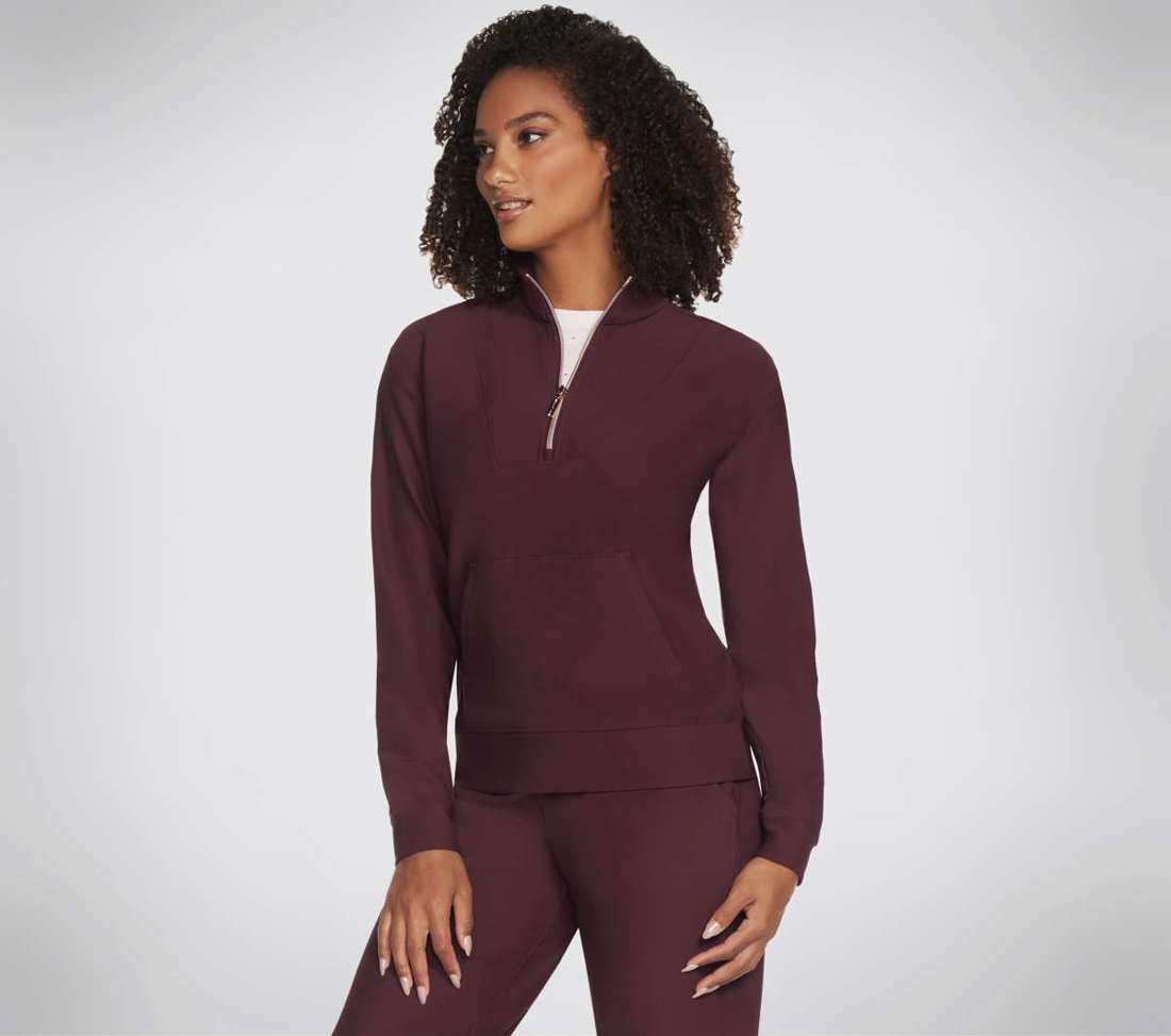 Свитер с высоким воротником GOLUXE RIB 1/4 ZIP