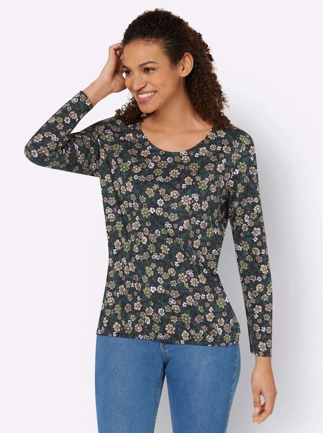 Рубашка с длинным рукавом Druck-Shirt