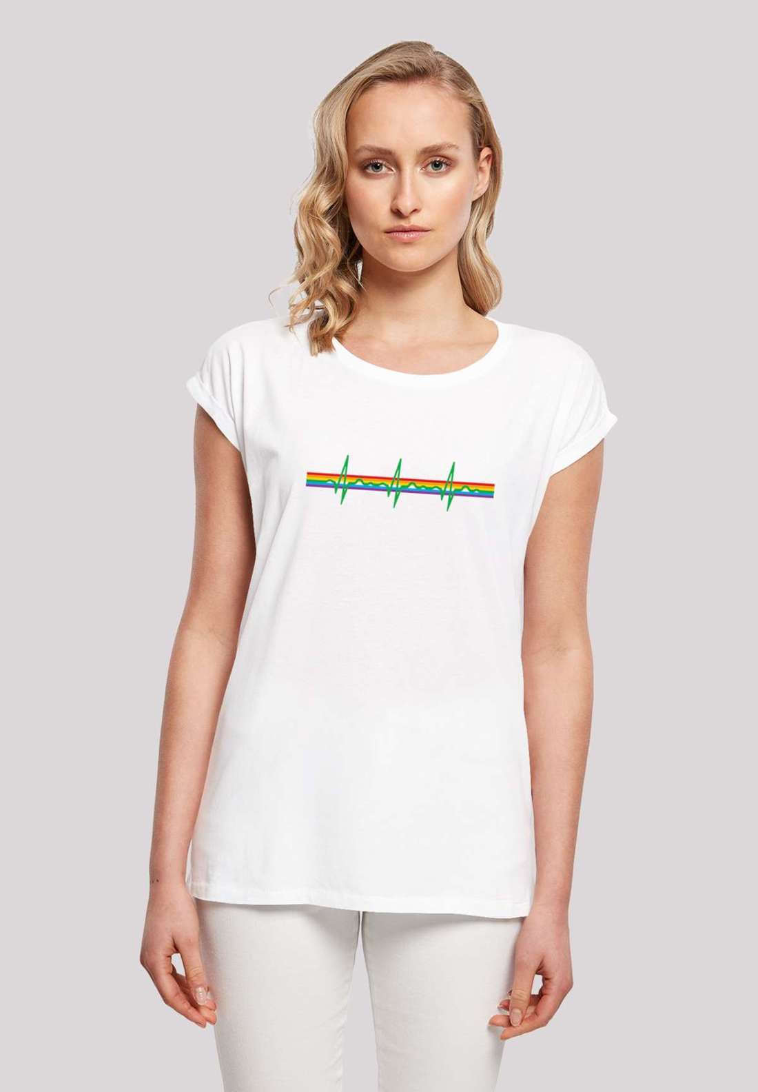 футболка Pink Floyd Prism Heartbeat Rainbow Regenbogen
