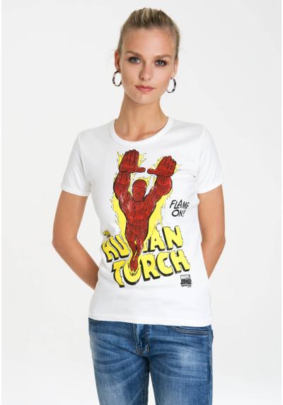 Футболка с лицензионным оригинальным дизайном Human Torch – Flame On
