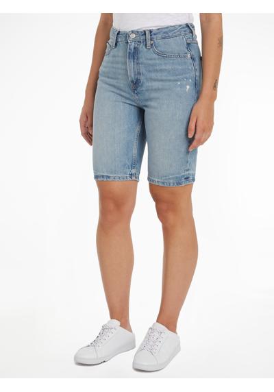 Легкие шорты с эффектом стирки DNM SLIM SHORT HW ASH WRN