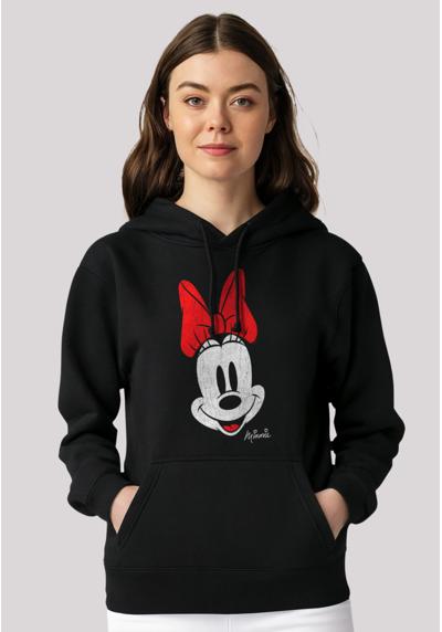 Толстовка с капюшоном Disney Micky Maus Minnie Gesicht Vintage Look