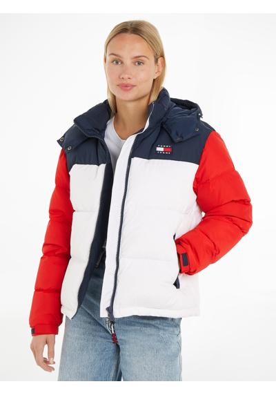 Стеганая куртка с капюшоном в модном колорблоке с капюшоном TJW CBLK ALASKA PUFFER