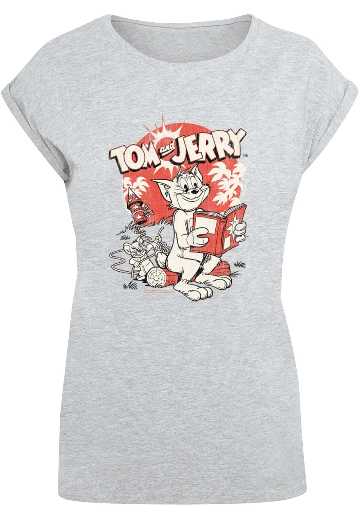 футболка »Damen Ladies Tom and Jerry - Rocket Prank T-Shirt«