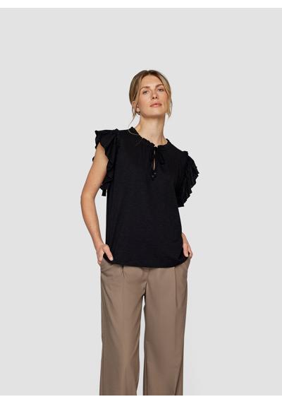 Классическая блузка Bluse mit Rüschen