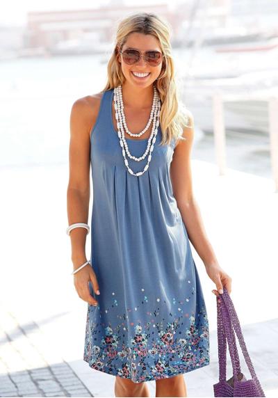 Пляжное платье, цветочный принт, мини-платье, летнее платье, пляжное платье.