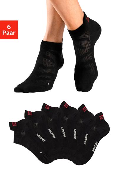 Носки-кроссовки, (упаковка, 6 пар), с вентиляционными каналами в сетчатой структуре.