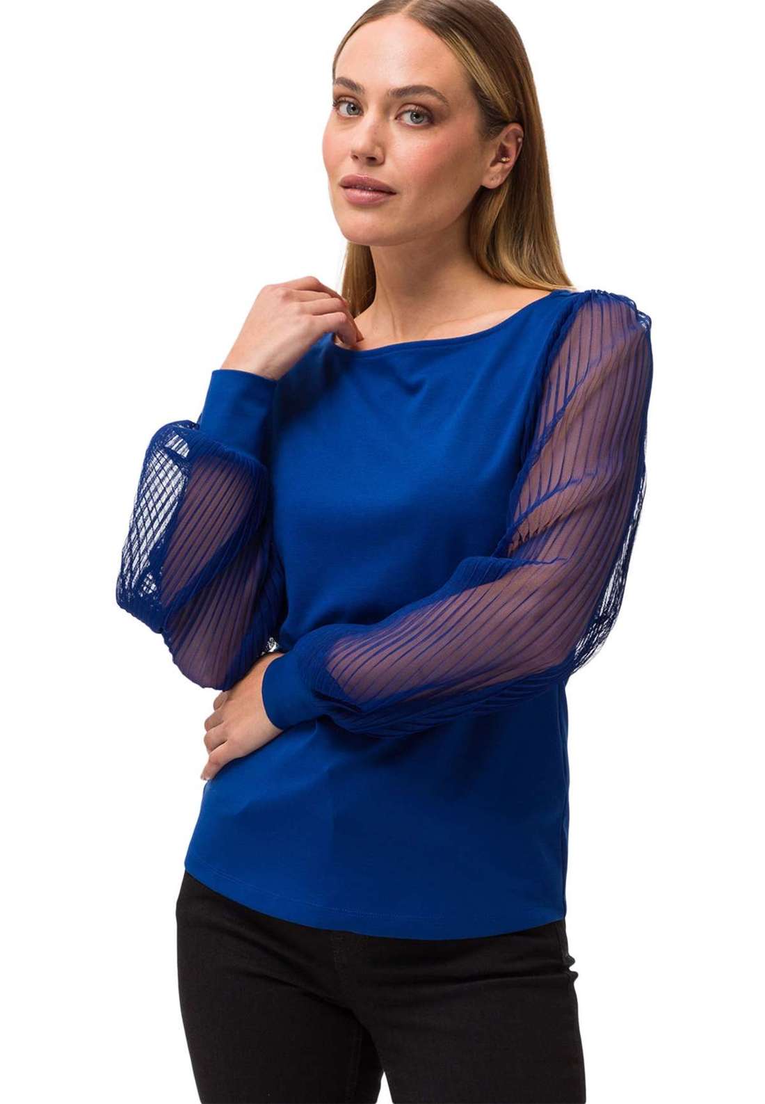 Рубашка с коротким рукавом zero Jerseyshirt mit transparenten Ärmeln