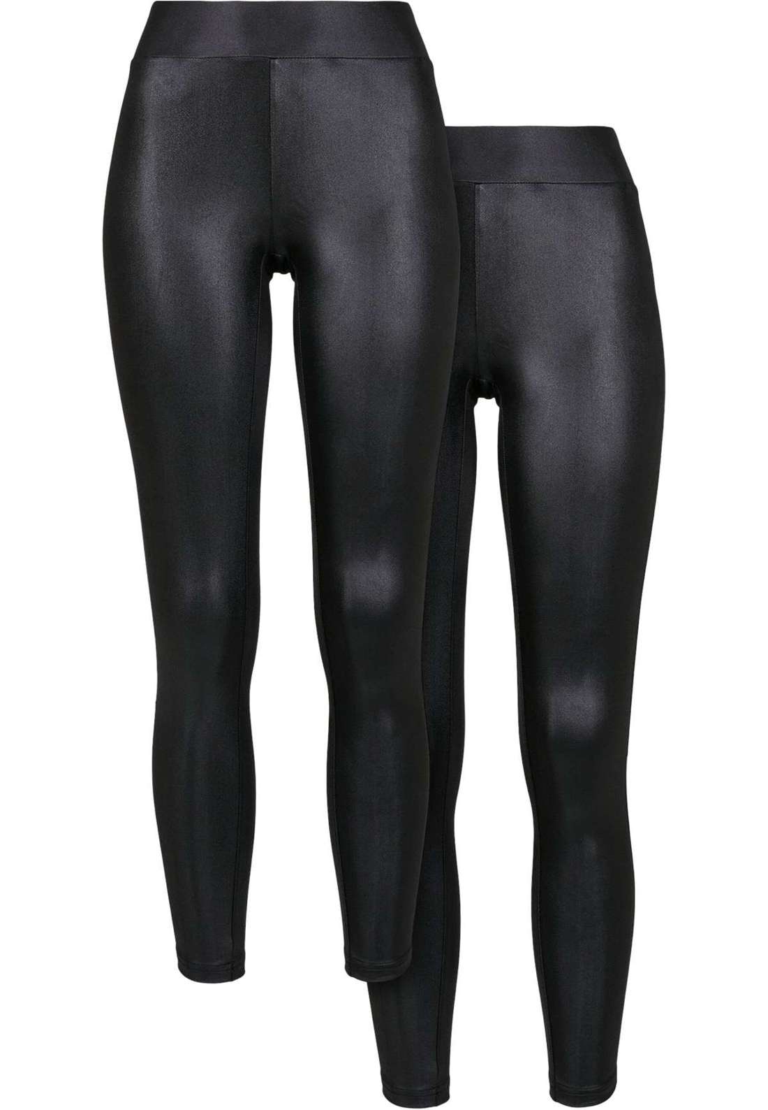 леггинсы Urban Classics Damen Ladies Synthetic Leather Leggings 2-Pack