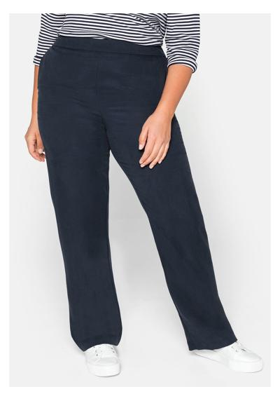 Брюки из ткани с боковыми разрезами из лиоцелла TENCEL™. Große Größen