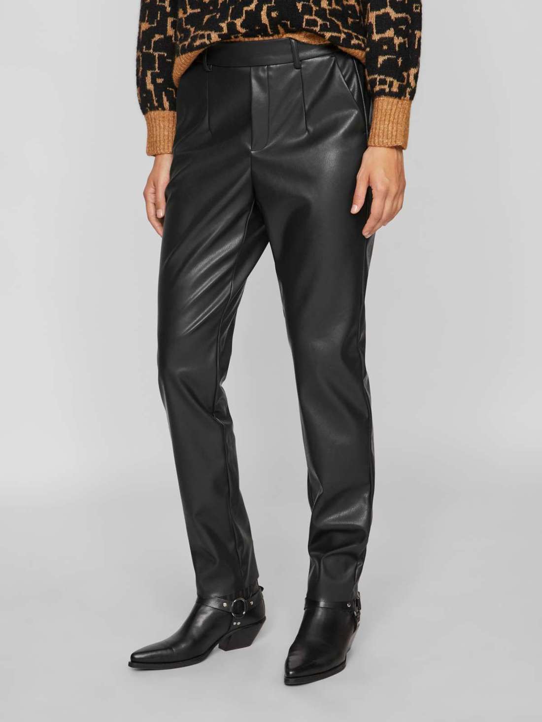 Брюки из искусственной кожи VIDAGMAR VARONE HW PU-PANT-NOOS