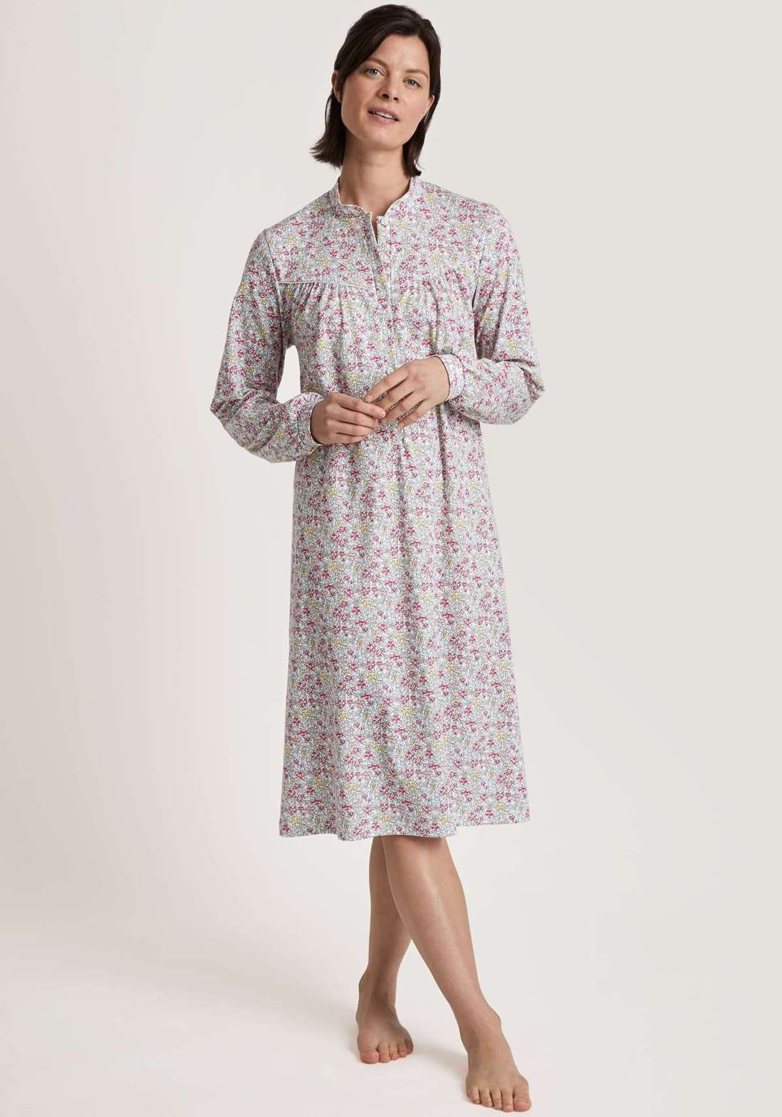 Ночная рубашка, окантованная атласной лентой Soft Cotton