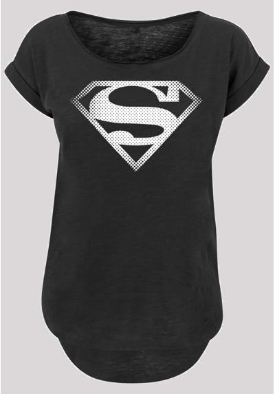 Рубашка с коротким рукавом Damen Superman Spot Logo with Ladies Long Slub Tee
