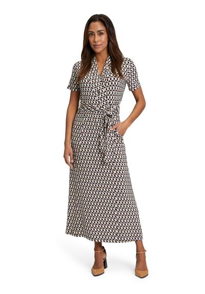 Платье из джерси Jerseykleid mit Bindegürtel