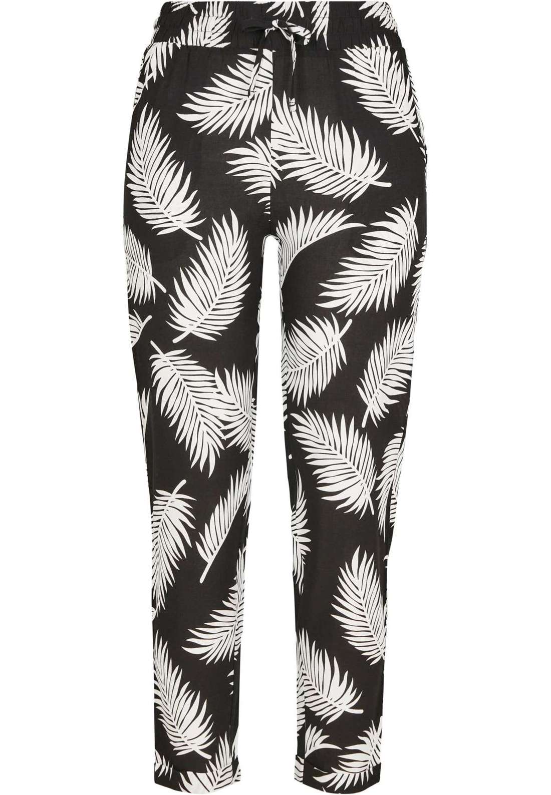 Тканевые брюки Urban Classics Damen Ladies Elastic Waist AOP Pants