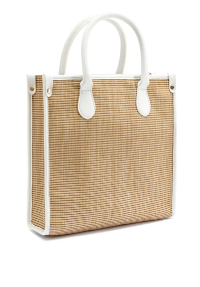 Сумка-шоппер, сумка через плечо, пляжная сумка, сумка-корзина, большая сумка, имитация рафии VEGAN