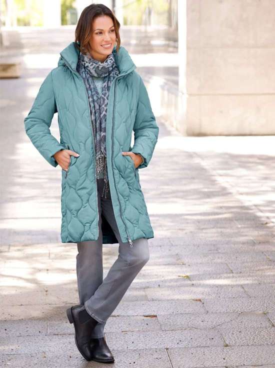 стеганое пальто