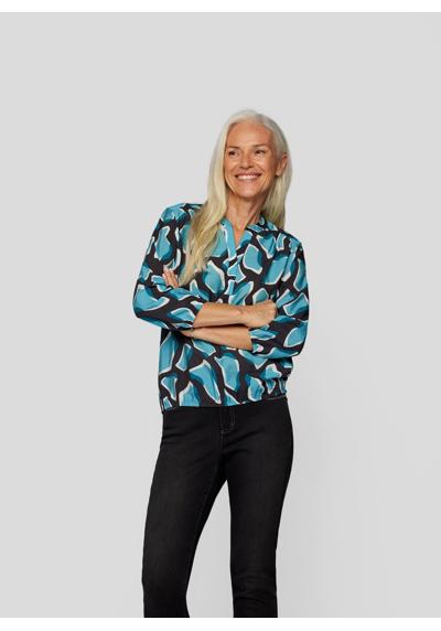 Классическая блузка Abstrakte Bluse mit 3/4-Armeln
