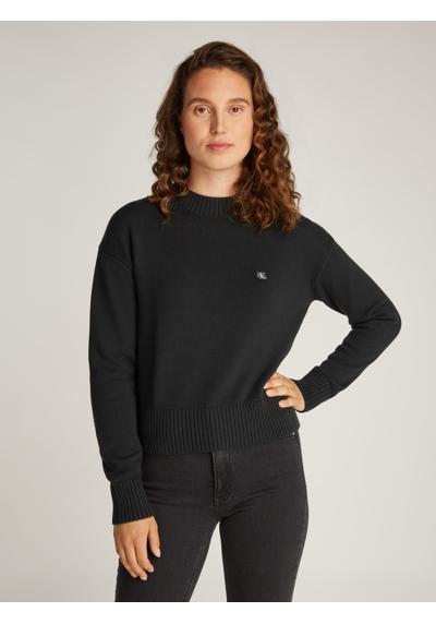 Вязаный свитер CK EMBRO BADGE SWEATER