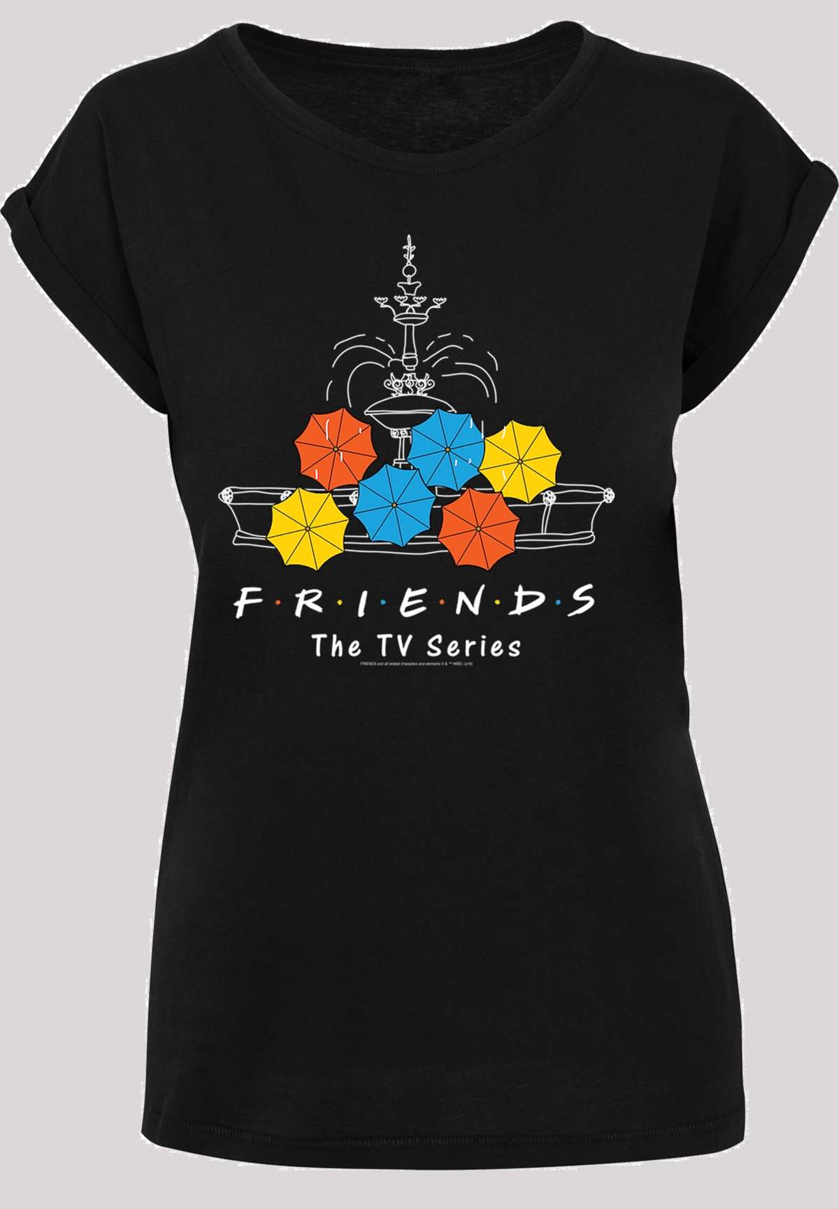 Рубашка с коротким рукавом »Damen Friends -BLK with Ladies Extended Shoulder Tee«