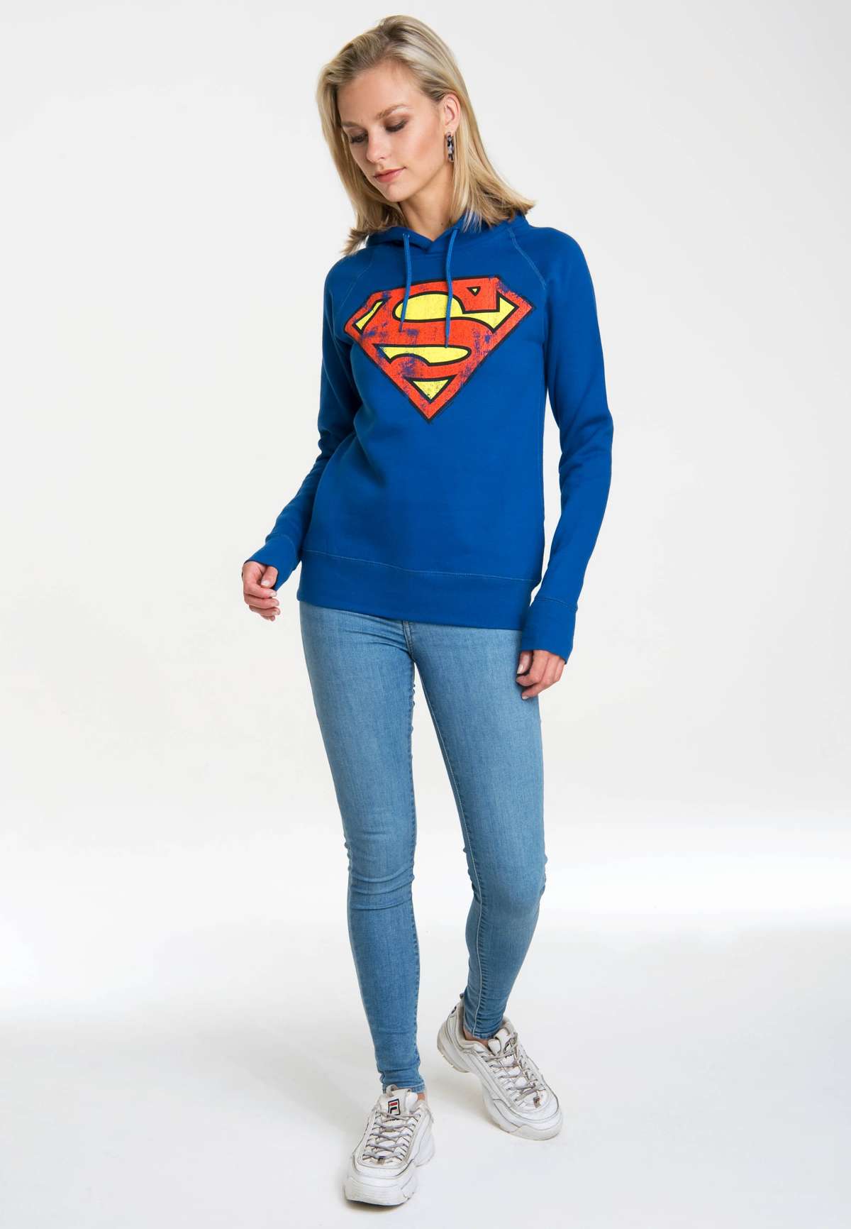 Толстовка с капюшоном и принтом супергероев DC - Superman Logo