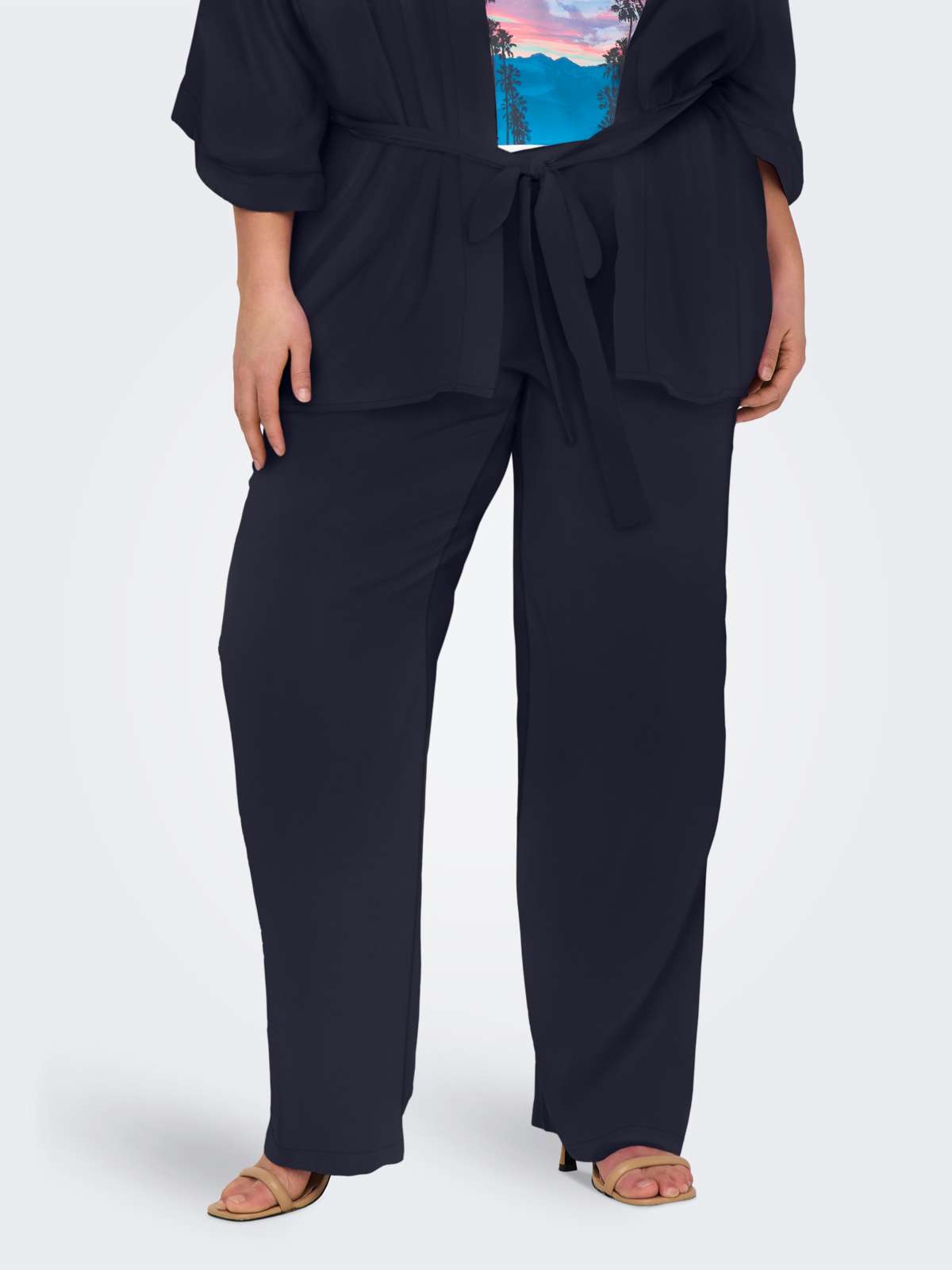 Брюки без застежки CARKENDRA LIFE WIDE ANKLE PANTS AOP