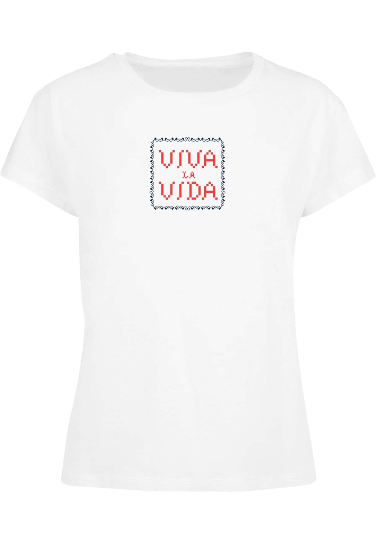 футболка »Damen Ladies Frida Kahlo - Pixels viva la vida Box Tee«