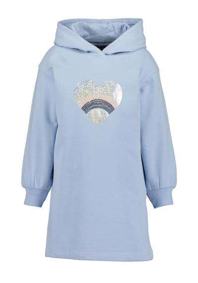 Платье из джерси Mädchen Sweatkleid mit Kapuze HAPPY