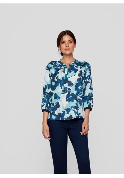 Классическая блузка Stylische Bluse mit blauem Print