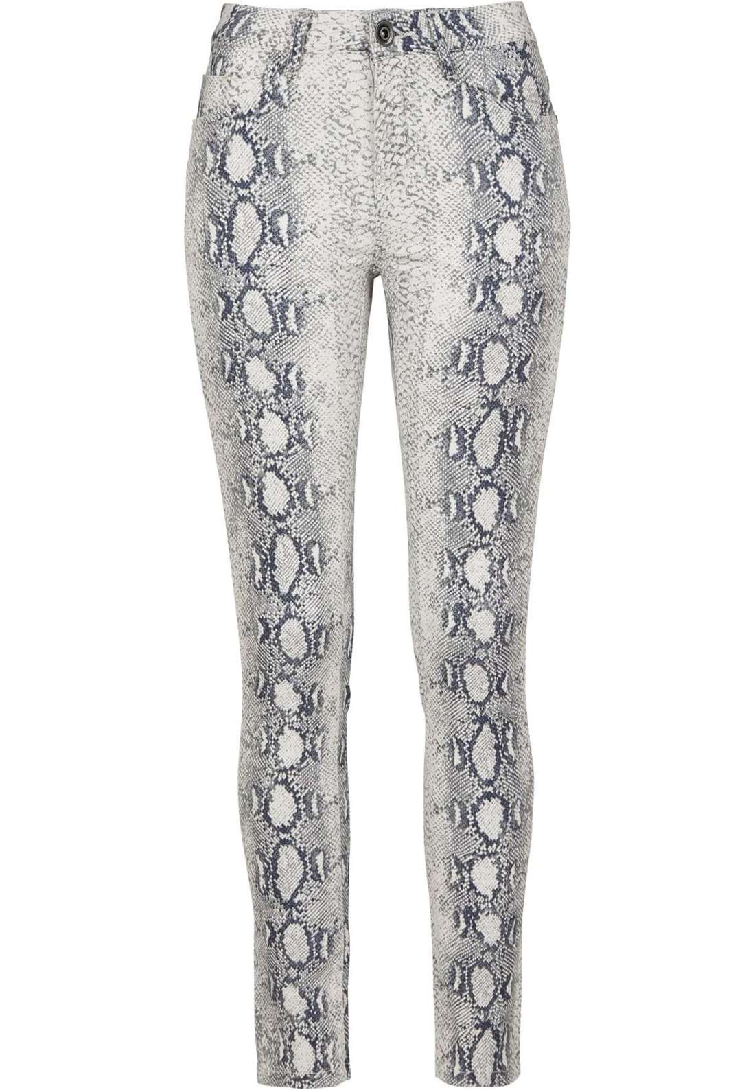 Тканевые брюки Urban Classics Damen Ladies Animal Stretch Twill Skinny Pants