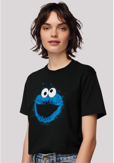 футболка Sesamstraße Cookie Monster Watercolor