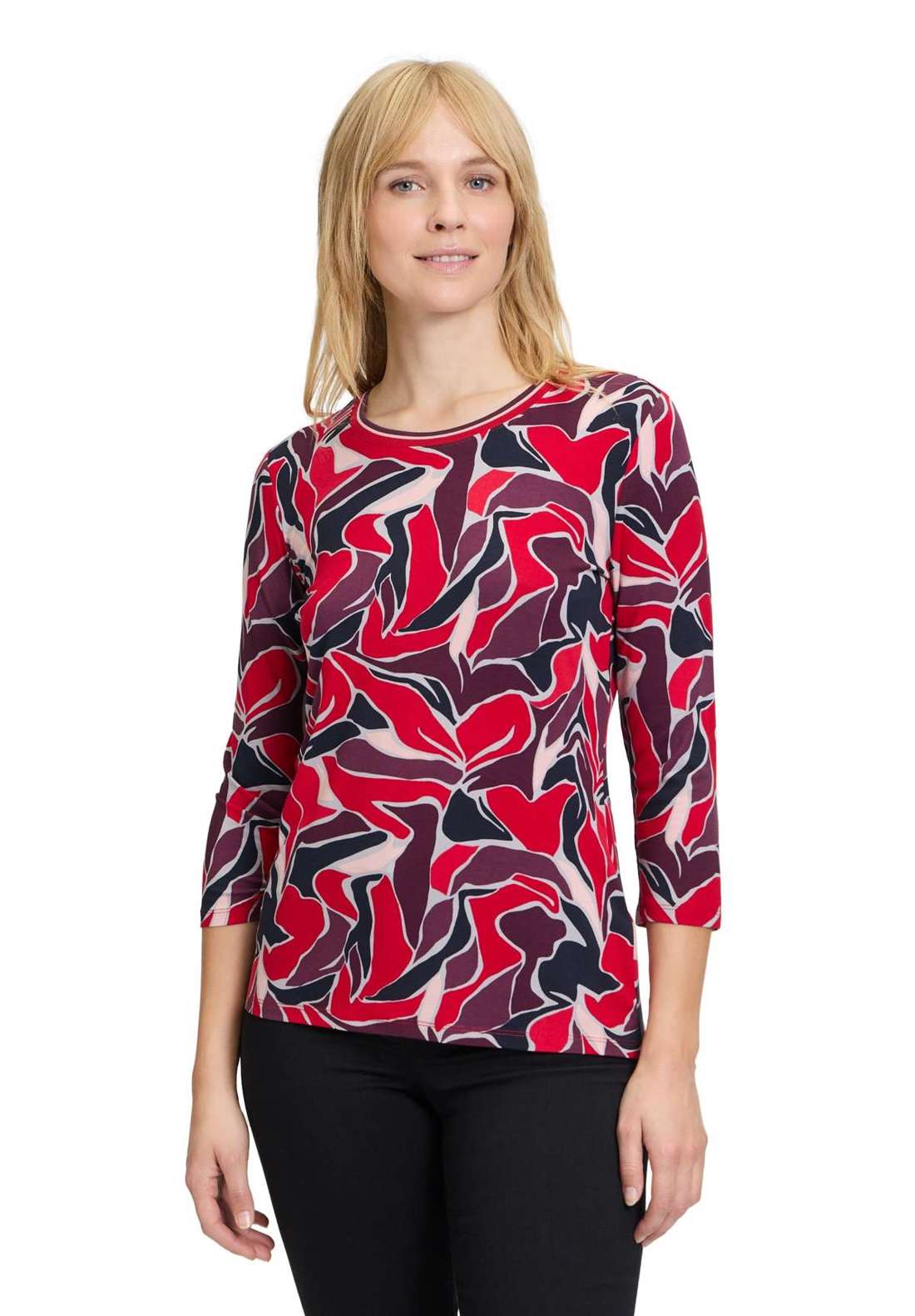 рубашка с рукавом 3/4 Basic Shirt mit Print