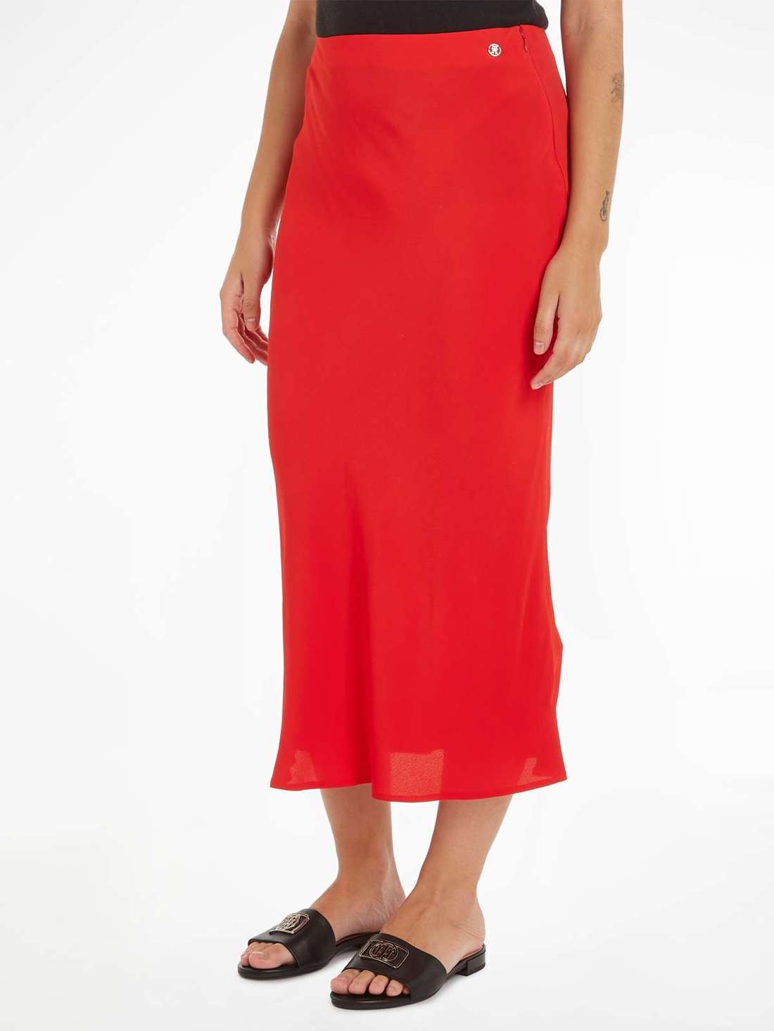 юбка-миди VISCOSE CREPE LONG SKIRT