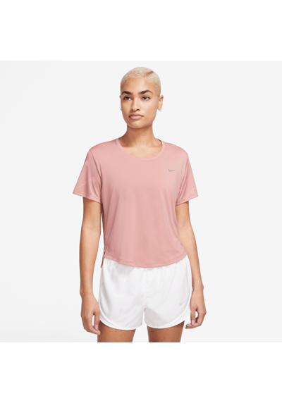 Беговая рубашка SWOOSH DRI-FIT WOMEN`S PRINTED SHORT-SLEEVE CROP TOP