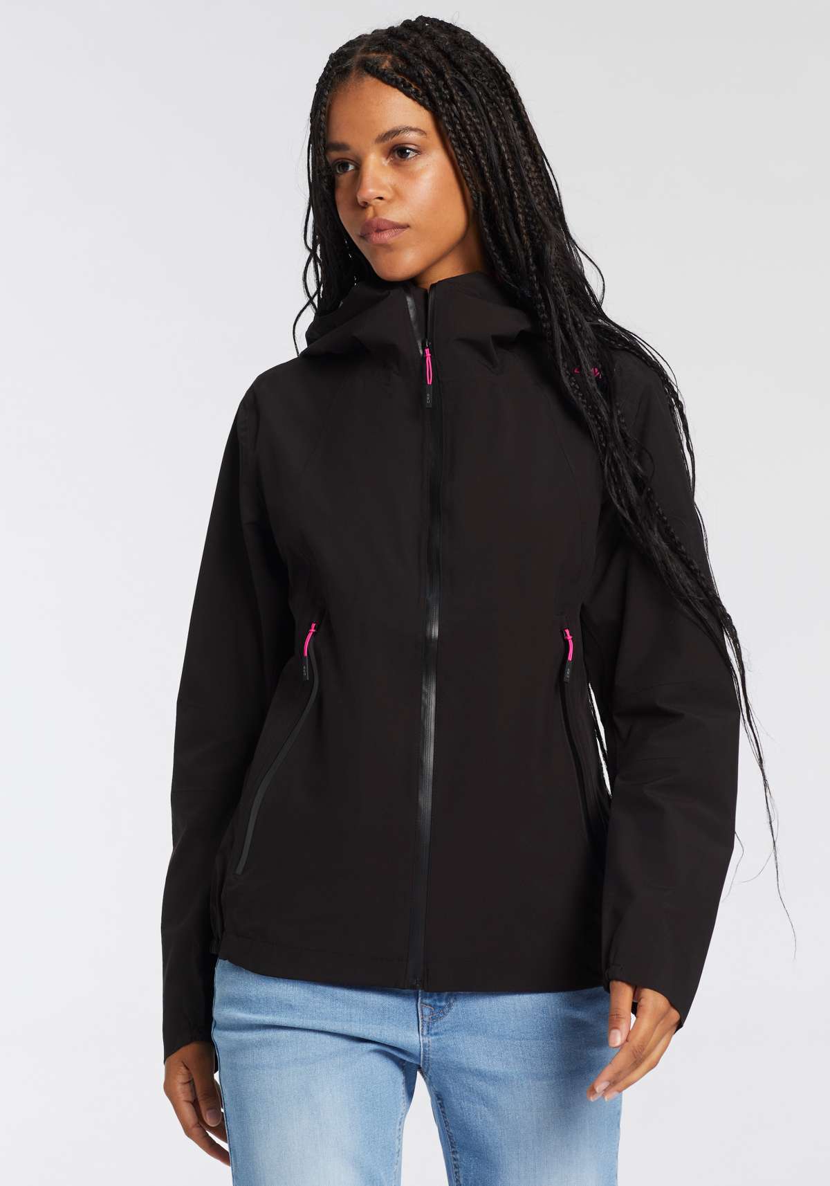 Куртка из софтшелла с капюшоном WOMAN JACKET FIX HOOD