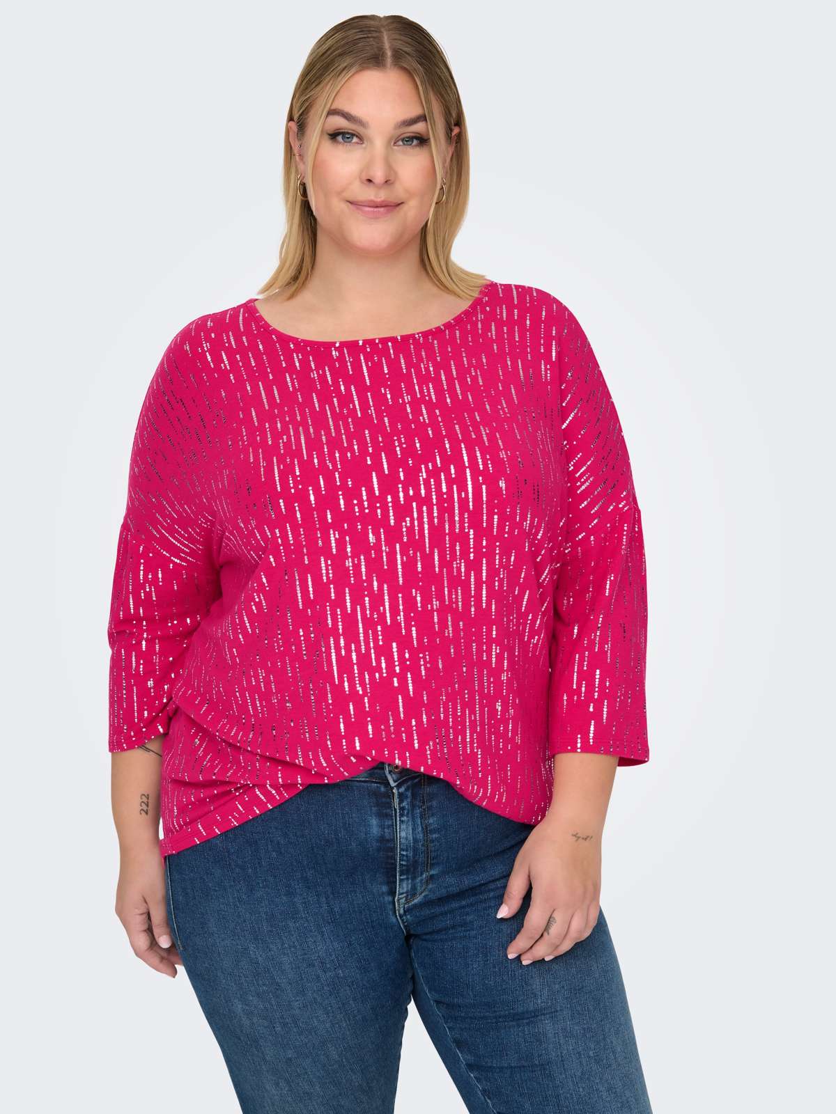 рубашка с круглым вырезом CARFOILA 3/4 O-NECK TOP JRS BF